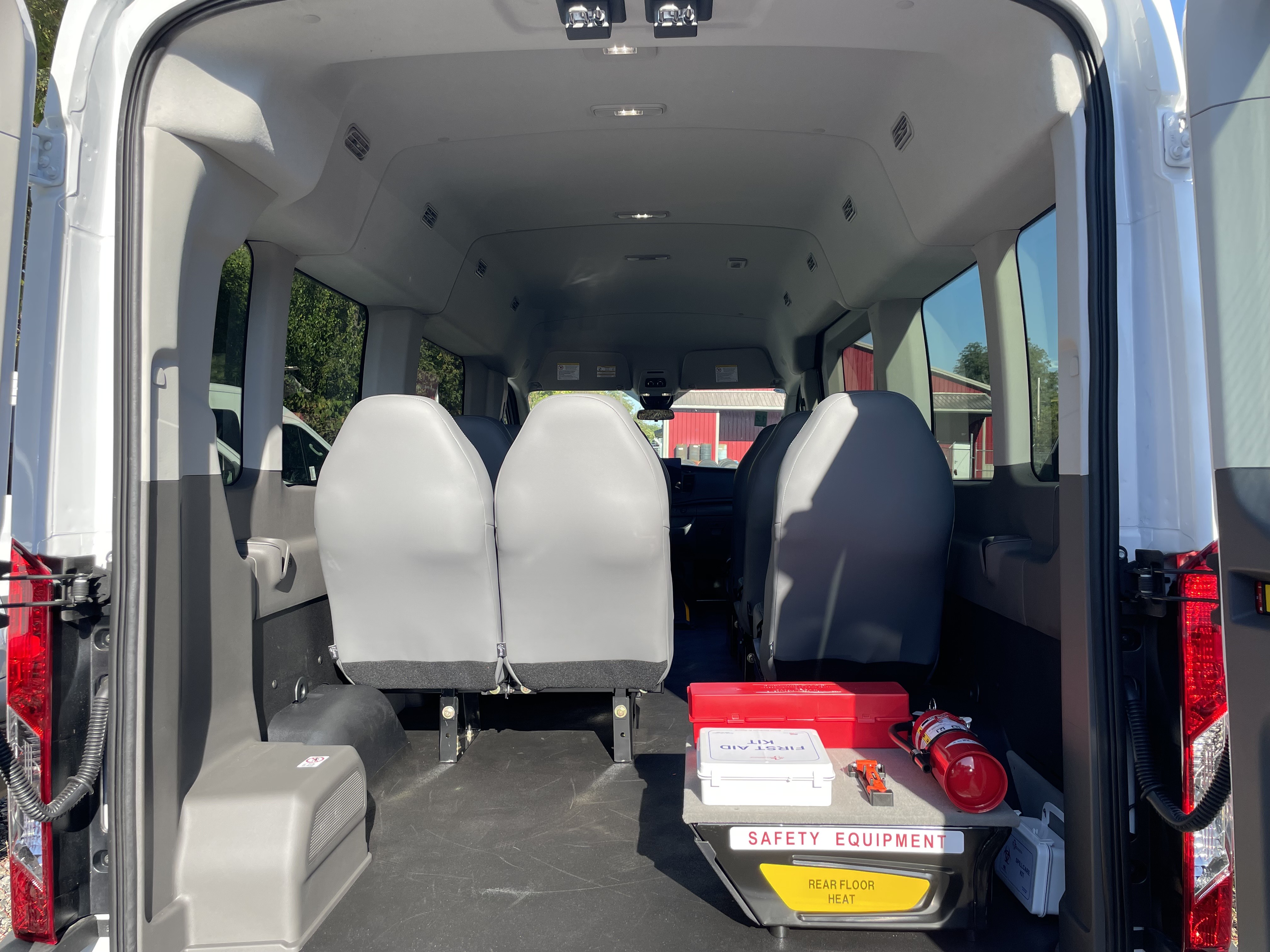 2025 Ford Transit-Upfitted Seat Layout